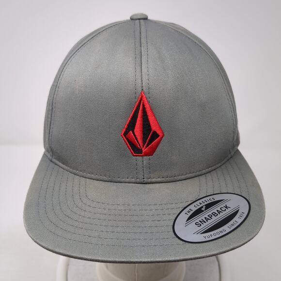 Volcom Stone Snapback Hat Green One Size Embroidered Logo Adjustable - Picture 2 of 9